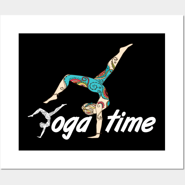 yoga time. yoga makes you self confident Wall Art by Gemi 